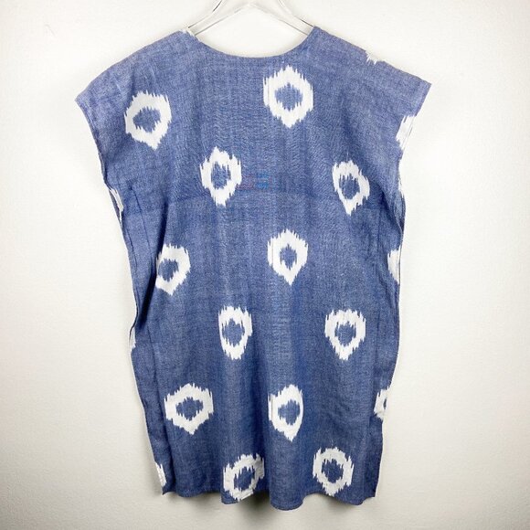 DE LA MER 1981 | Jellyfish Dress Blue & White Ikat - Picture 2 of 7